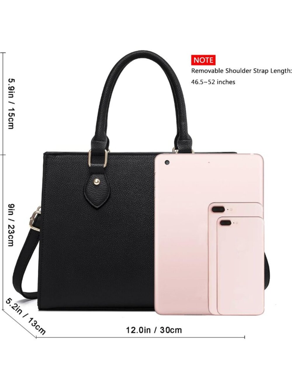Stylish PU Leather Crossbody Bag & Tote for Women - Versatile Satchel Shoulder - Picture 6 of 8